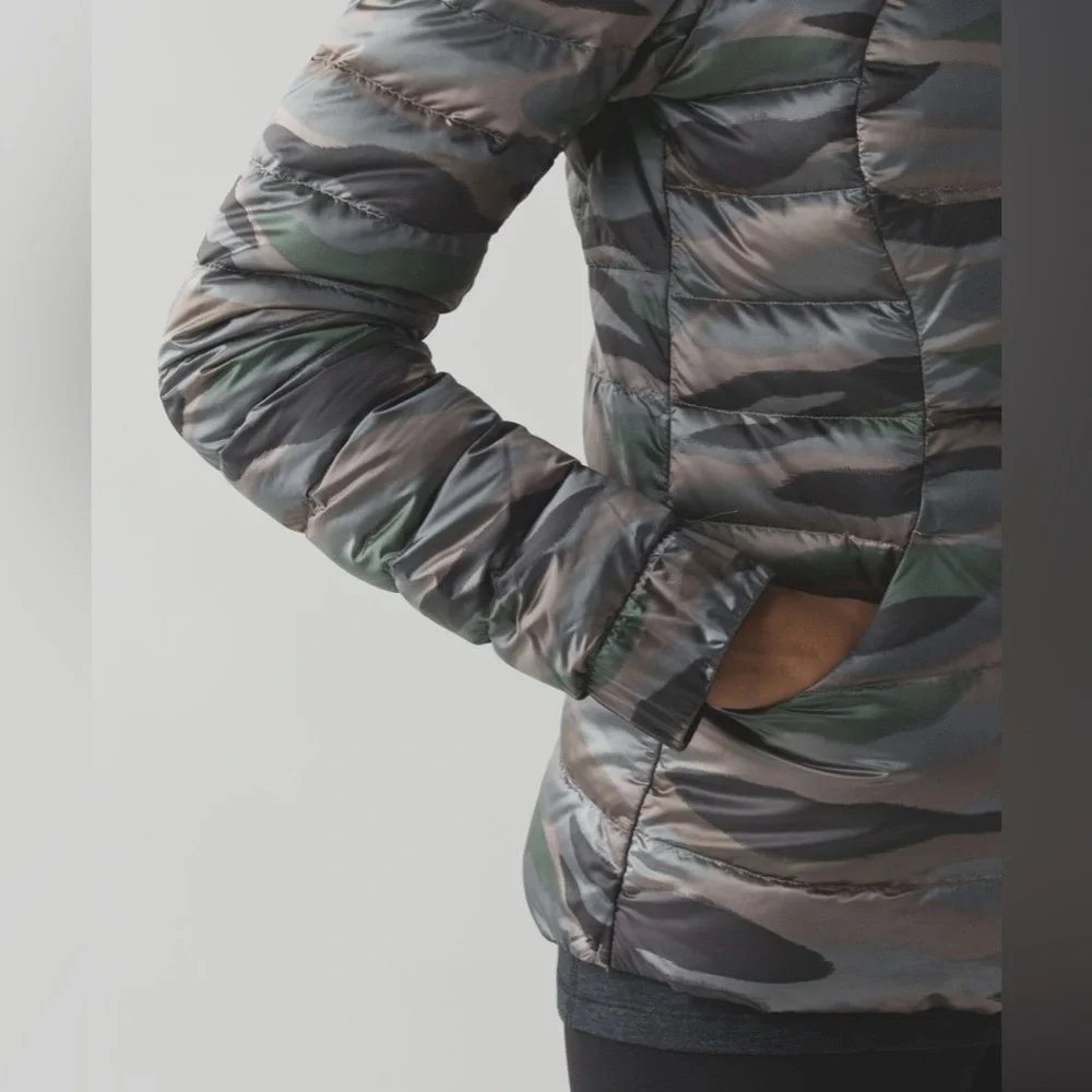 Rare Lululemon Fluffin’ Awesome Jacket Coat Coast Camo Butter Pink Multi Sz 6